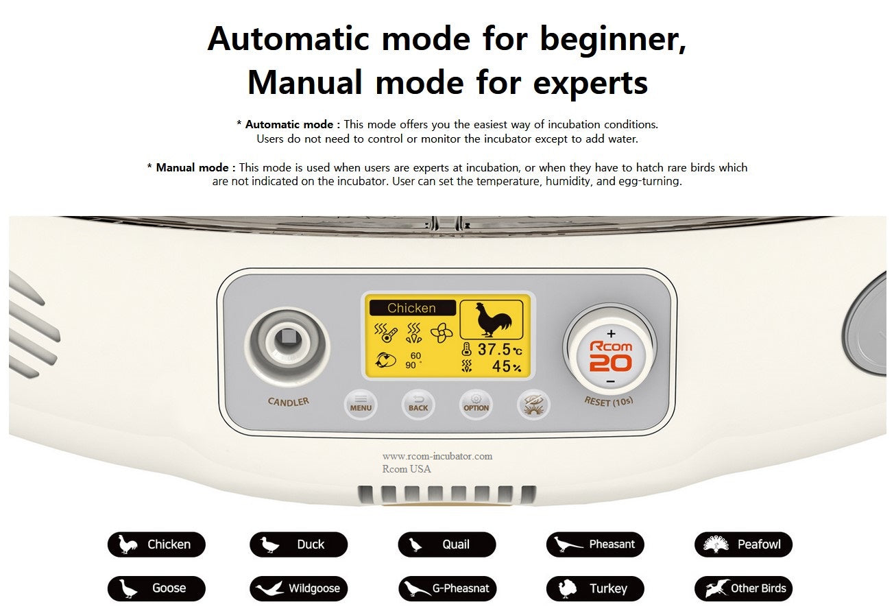 Pro-20 DO Incubator by Rcom USA,"Incubator control panel close-up with yellow display screen"
