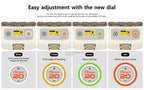 Pro-20 DO Incubator by Rcom USA,"Control panel with dial and LED color indicator examples"