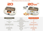 Pro-20 DO Incubator by Rcom USA,"Two incubators side by side with eggs and digital control panel"
