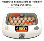Pro-20 Incubator by Rcom USA,"Egg incubator with clear lid showing eggs and airflow arrows"