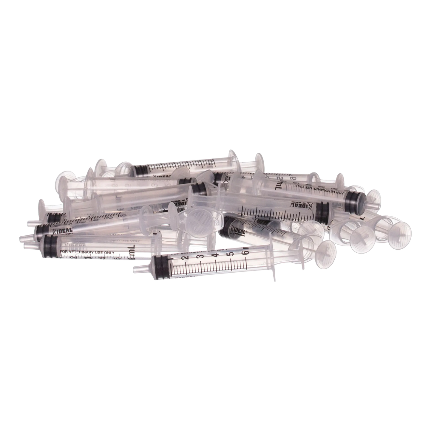 Small Syringes without Needles,"Pile of clear plastic syringes without needles"