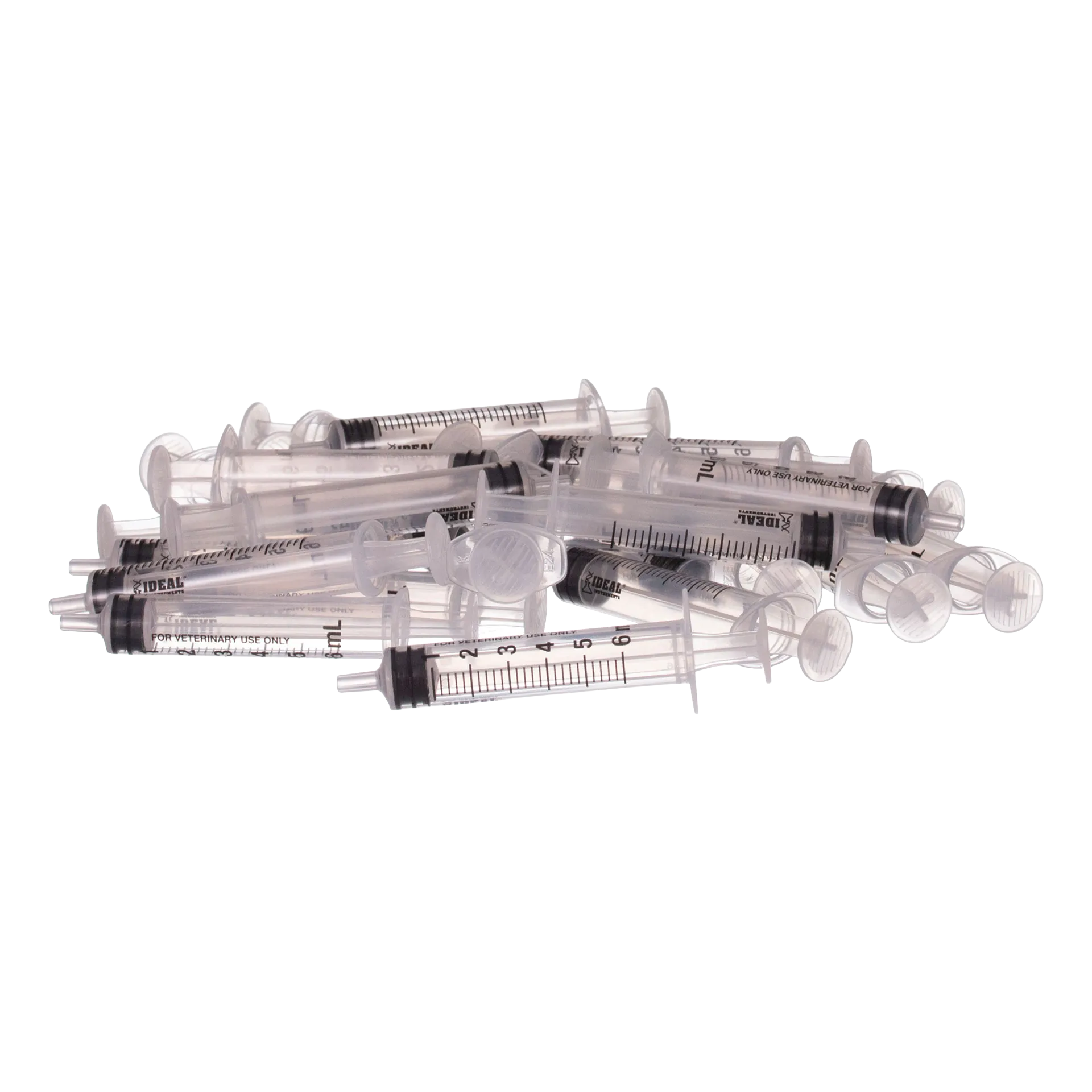 Small Syringes without Needles,"Pile of clear plastic syringes without needles"