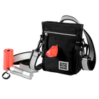 Day/Night Walking Bag,"Black bag with flashlight and waste bag roll"
