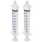 Puppywamer Latchons Syringe Nipple Feeders,"Two clear syringe nipple feeders"