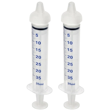 Puppywamer Latchons Syringe Nipple Feeders,"Two clear syringe nipple feeders"