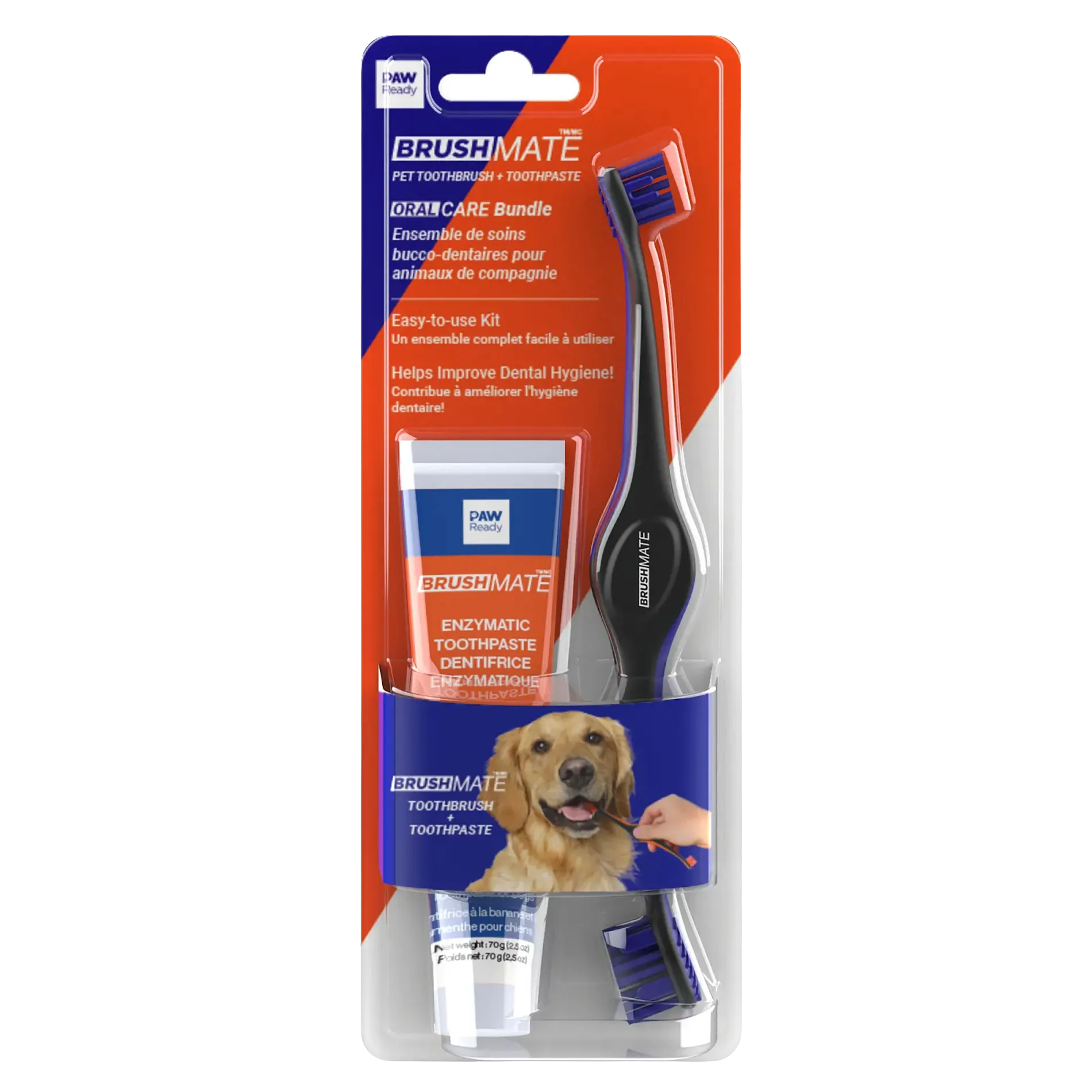Paw Ready Oral Care Bundle,"Packaged pet toothbrush and toothpaste set"