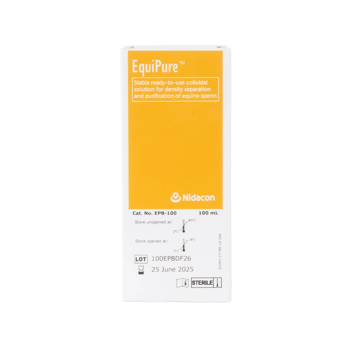EquiPure Centrifugation Gradient,"White box front view with yellow label panel"