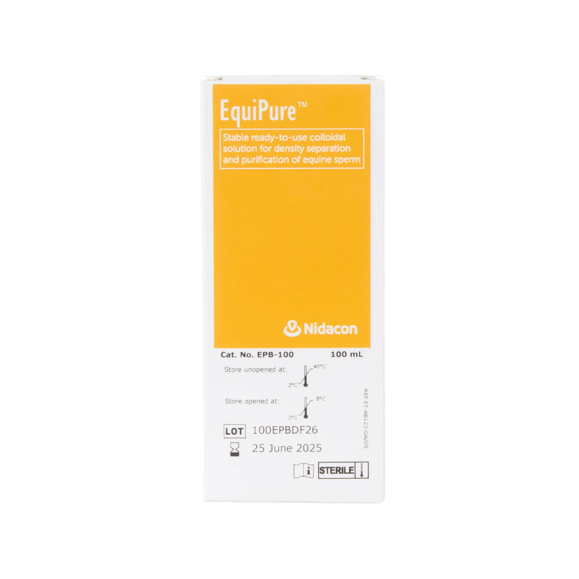 EquiPure Centrifugation Gradient,"White box front view with yellow label panel"