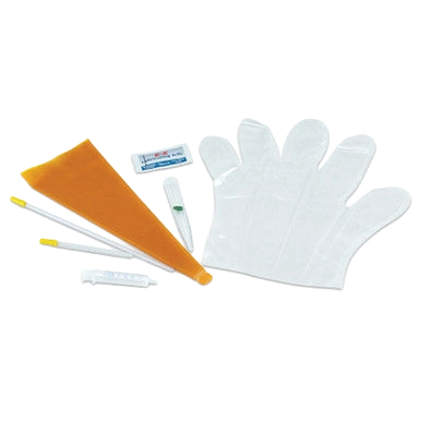 MAI Canine Collection and Insemination Kit,"Glove, orange sleeve, and collection tubes"