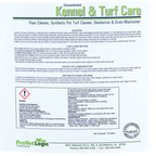 Kennel & Turf Care,"Back label panel with directions and warnings"