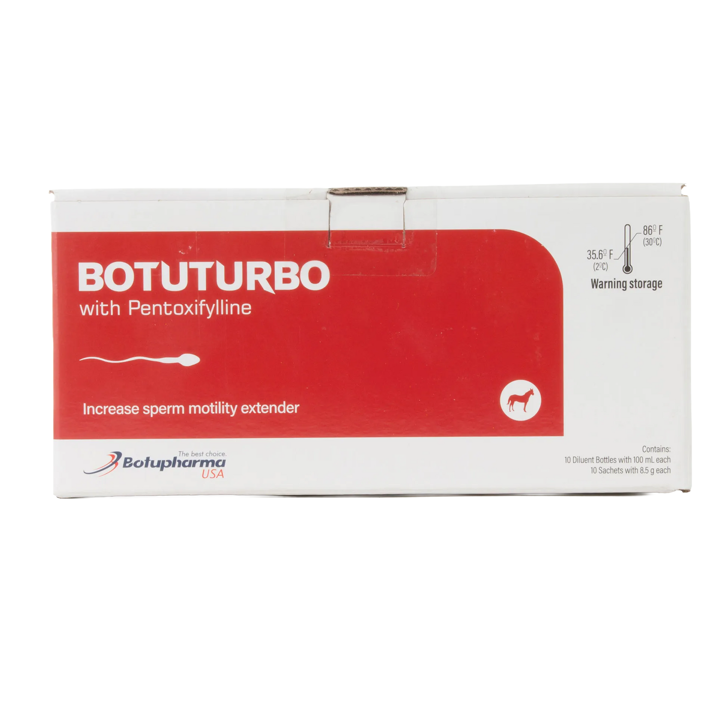 BotuSemen Turbo,"Front view of white box with red label panel"