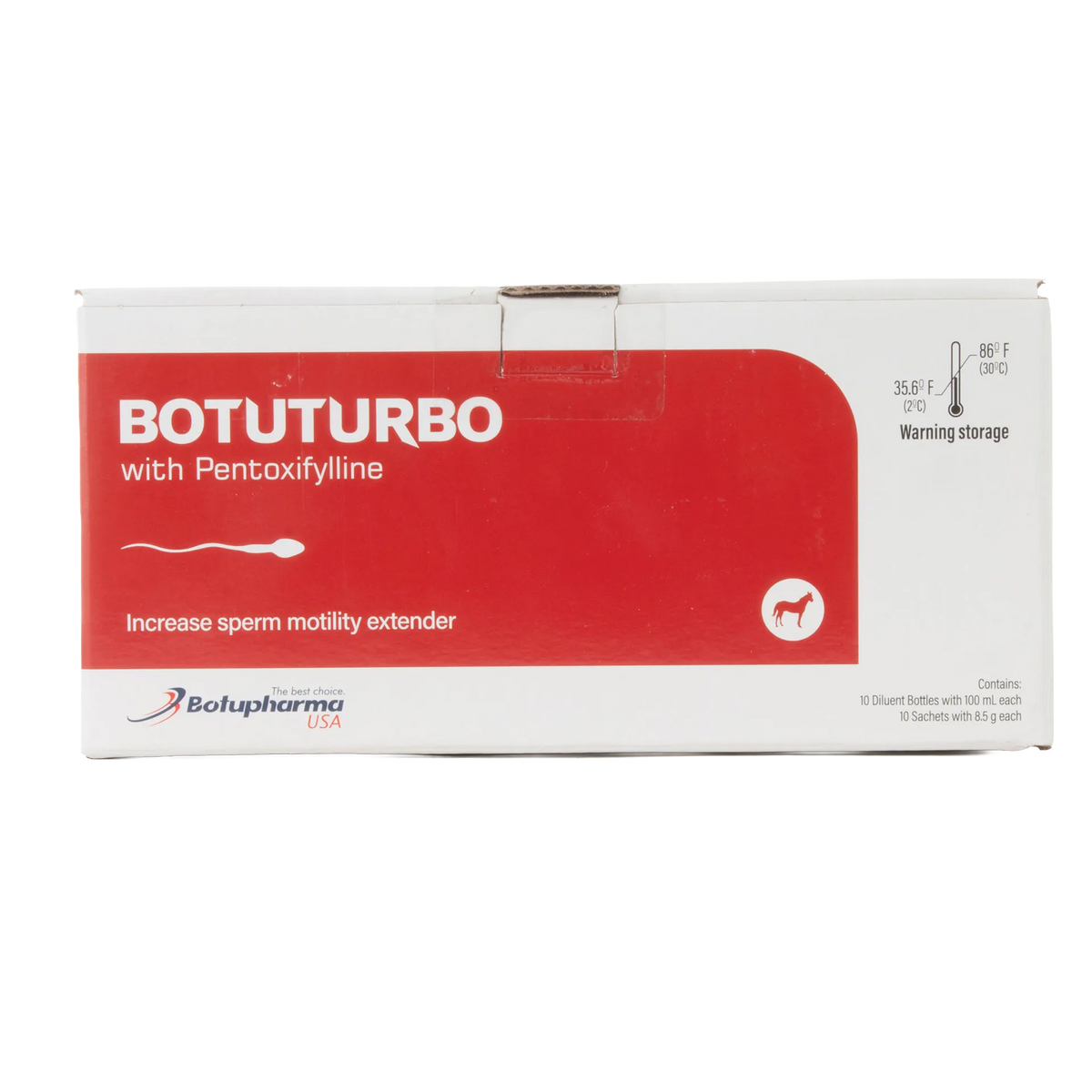 BotuSemen Turbo,"Front view of white box with red label panel"