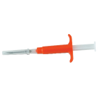 Datamars ID Microchip,"Clear syringe with orange plunger"