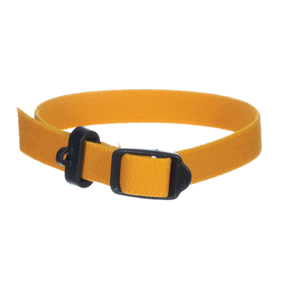 Breeder's Edge® ID Me™ Perfect Fit Collar,"Yellow collar with black buckle and loop"