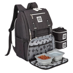 Ultimate Week Away Backpack,"Backpack with dog bowls, food container, and accessory bag"
