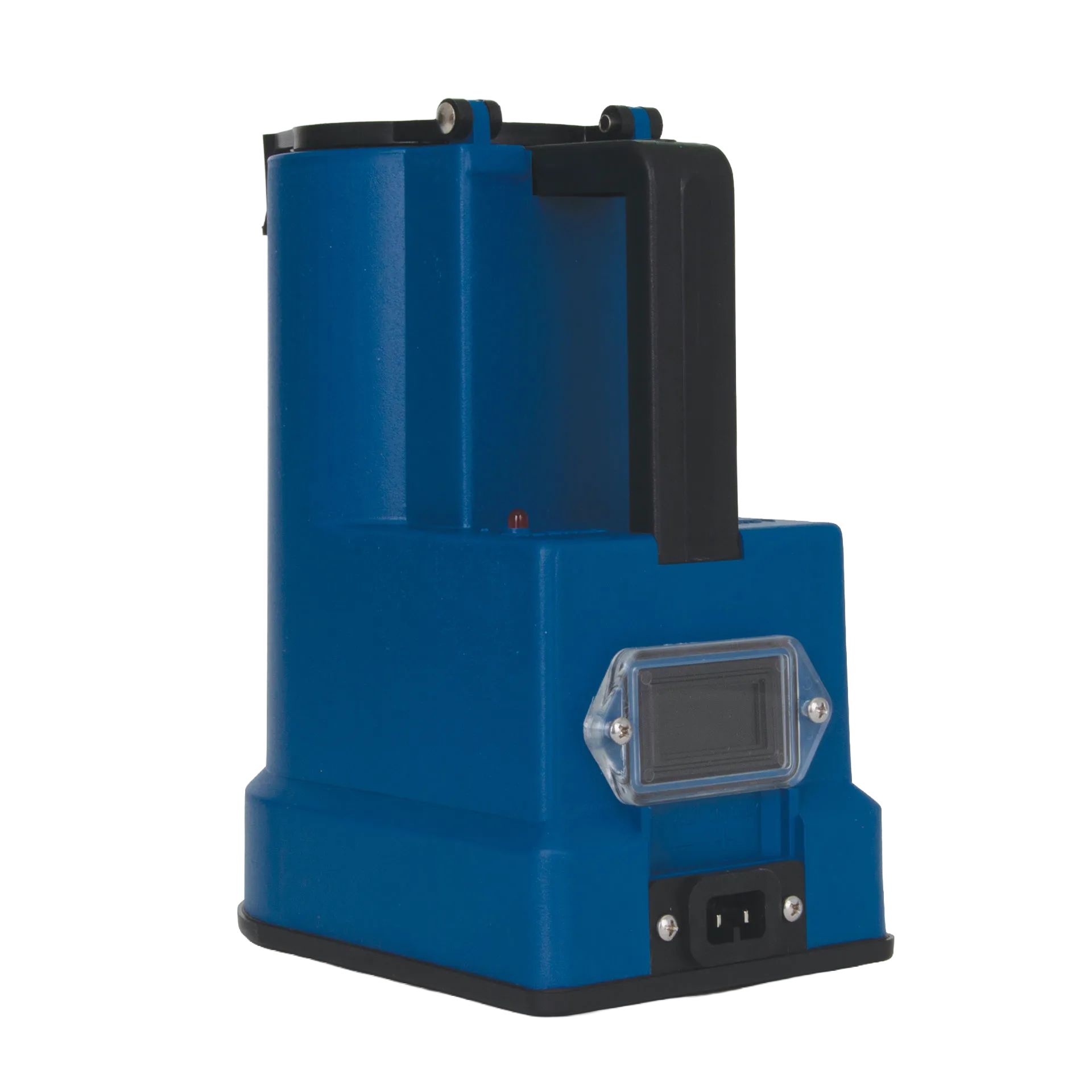 Digital Cito Thaw,"Blue device with side display cover and power inlet"