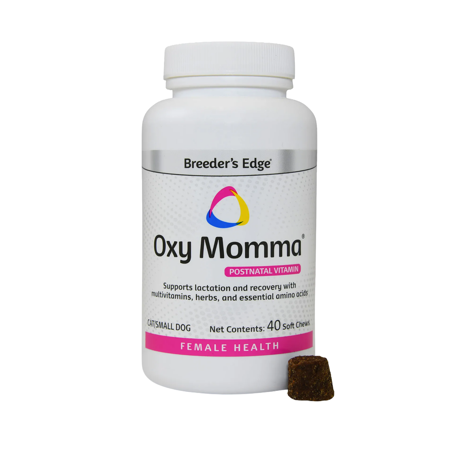 Queening Bundle,"White supplement bottle with pink label and soft chew"