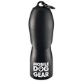 Mobile Dog Gear 25 oz Water Bottle,"Black water bottle with attached carabiner clip"