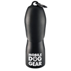 Mobile Dog Gear 25 oz Water Bottle,"Black water bottle with attached carabiner clip"