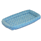 Quiet Time Pet Beds,"Blue rectangular pet bed with raised bolstered edges"