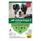 Advantage™ II for Dogs,"Front of product box with black and white dog photo"