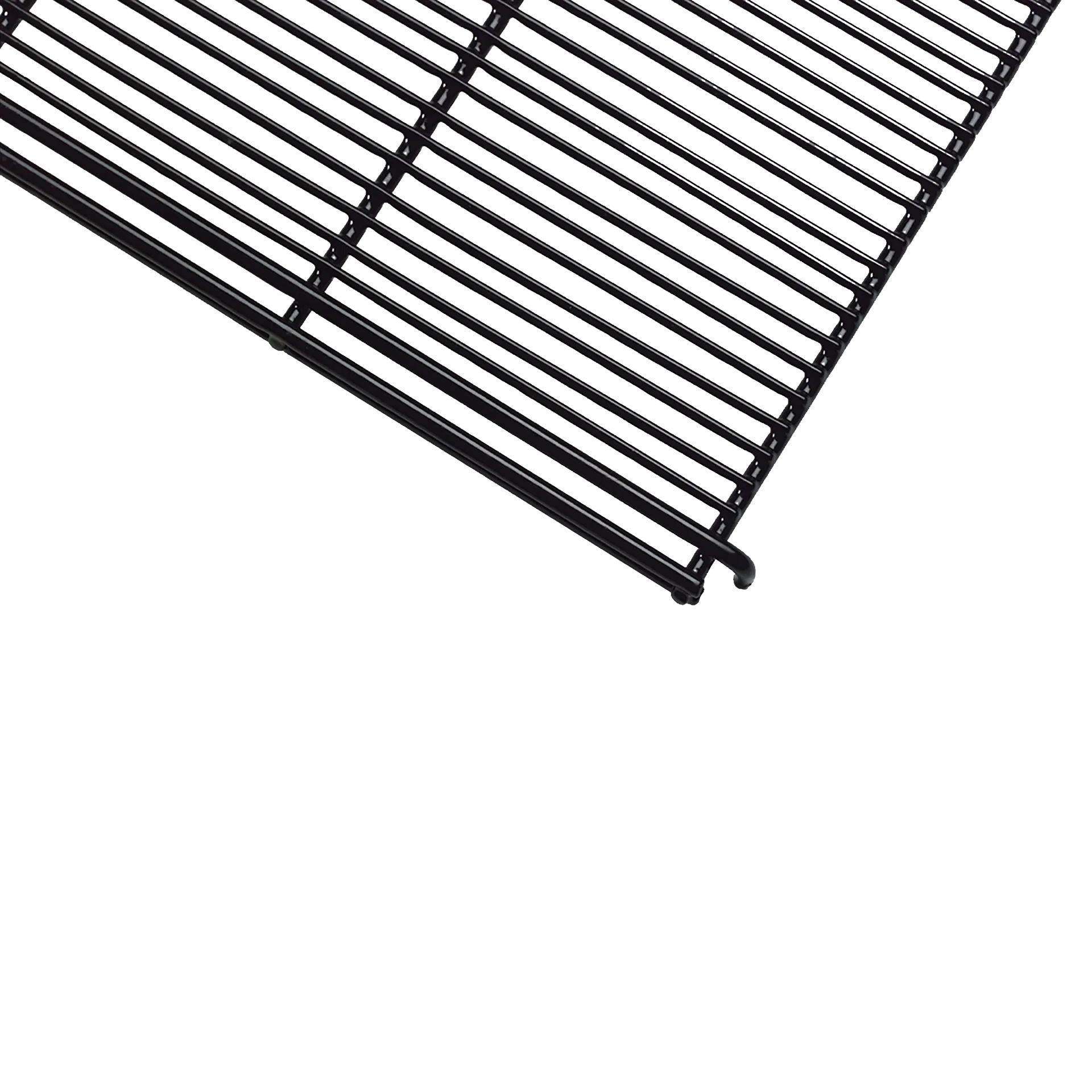 Midwest® Puppy Playpen,"Black wire floor grid panel corner detail"
