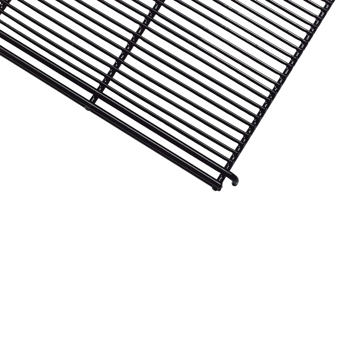 Midwest® Puppy Playpen,"Black wire floor grid panel corner detail"