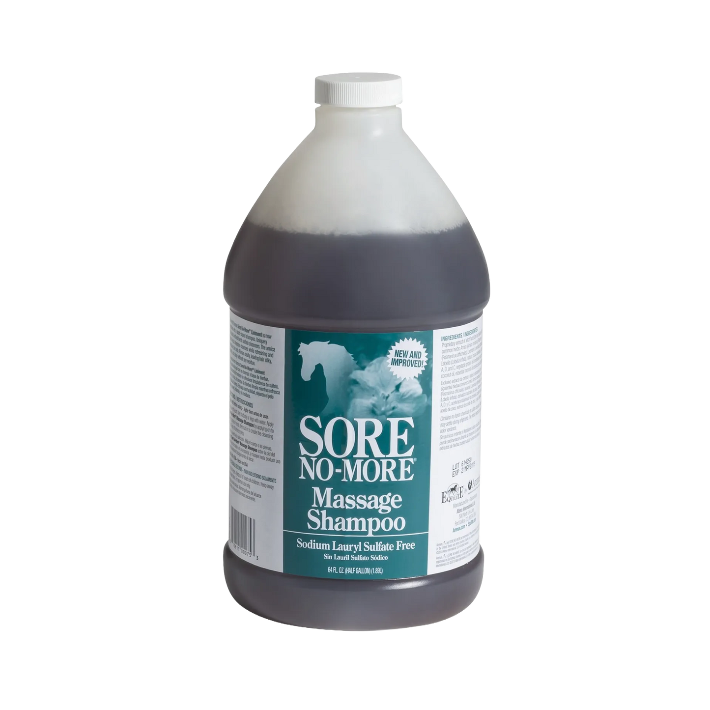 Sore No-More® Classic Massage Shampoo,"Large bottle with white cap and teal front label"