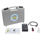 Draminski Dog Pregnancy Detector,"Gray carrying case with detector, cable, probe, bottle, and manual"