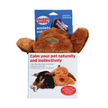 Snuggle Puppy & Kitten,"Brown plush dog toy peeking out of retail box"