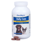 Doc Roy's® Daily Care Canine,"White supplement bottle with dog label and tablets"