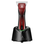 Pulse ZR II Red Clipper #30W by Andis,"Red clipper in black charging stand"