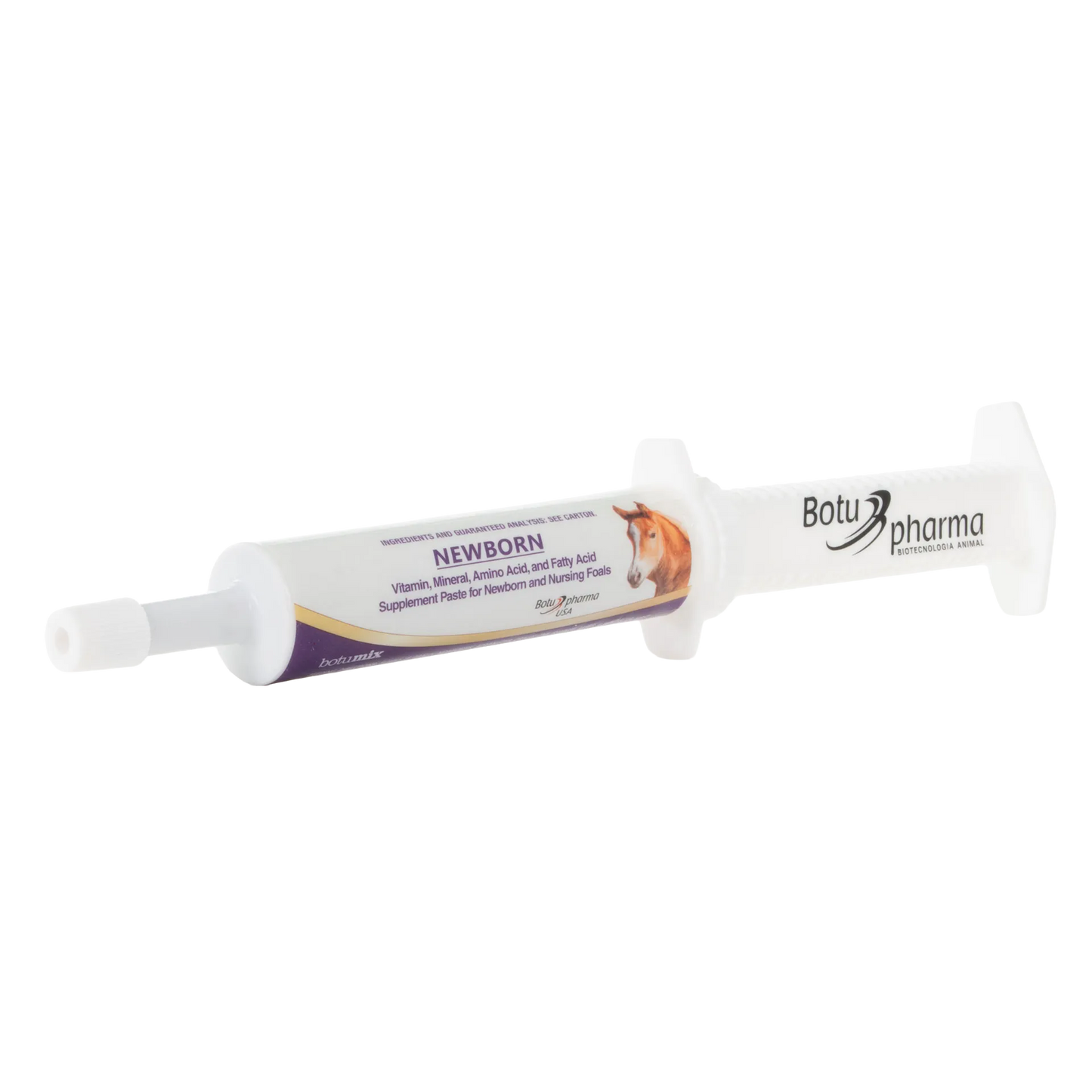 Botumix Newborn Supplement,"Oral paste syringe with white plunger and cap"