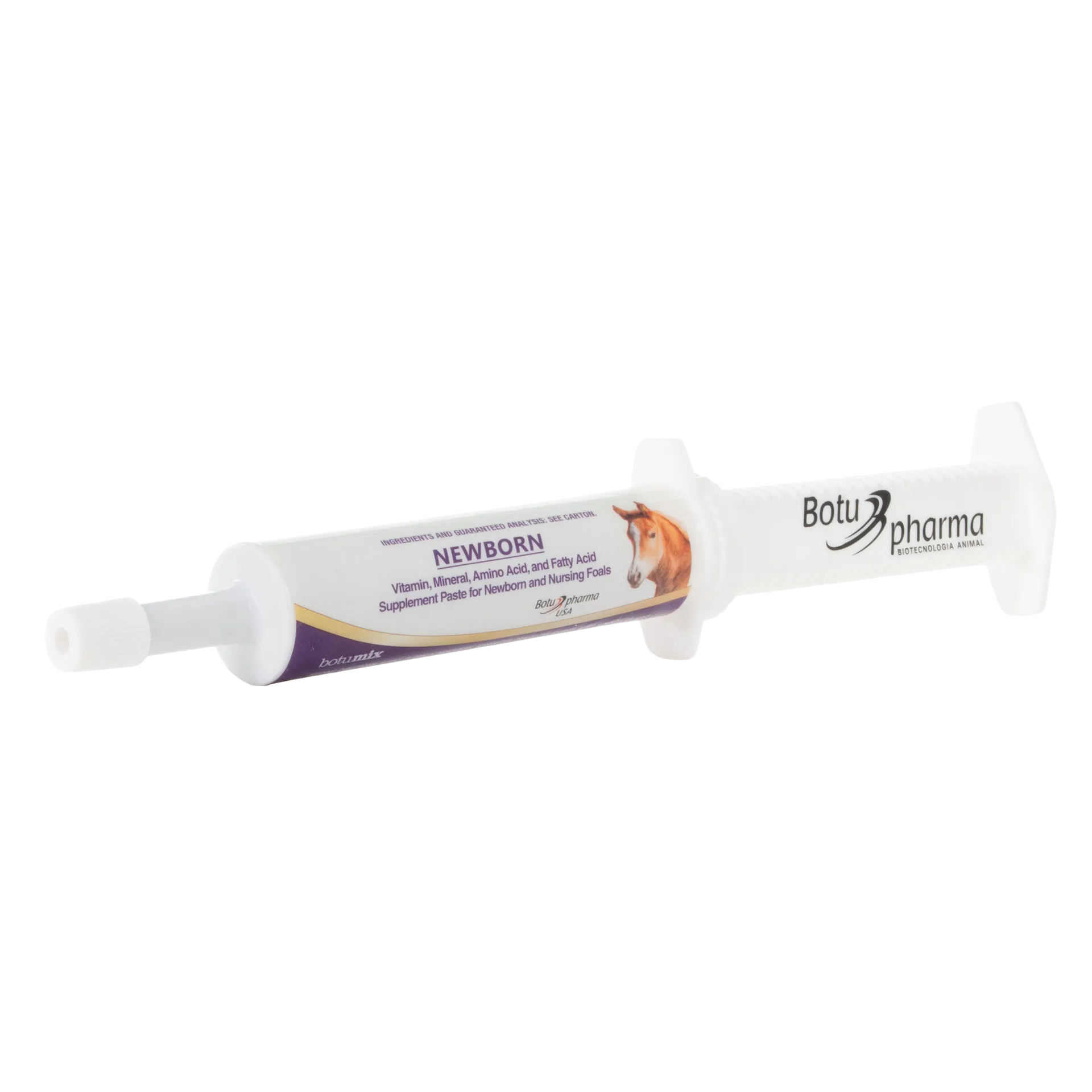 Botumix Newborn Supplement,"Oral paste syringe with white plunger and cap"