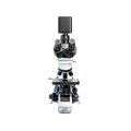 BioVID 4K 8MP Ultra HD Microscope Camera,"Microscope with top-mounted camera and dual eyepieces"