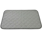 Puppywarmer Incubator Pee Pad,"Rectangular quilted gray pad with rounded corners"