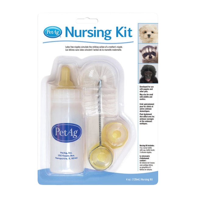 PetAg® Nursing Kits,"Bottle feeding kit with bottle, nipples, and brush in blister pack"