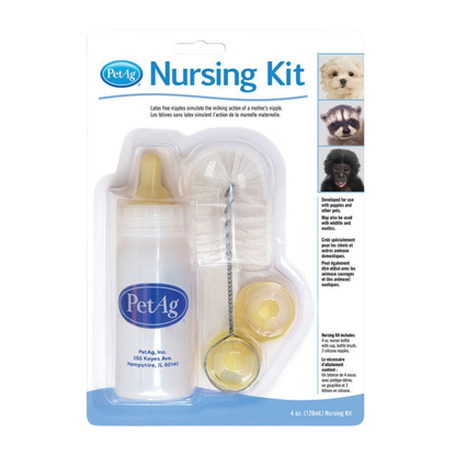 PetAg® Nursing Kits,"Bottle feeding kit with bottle, nipples, and brush in blister pack"