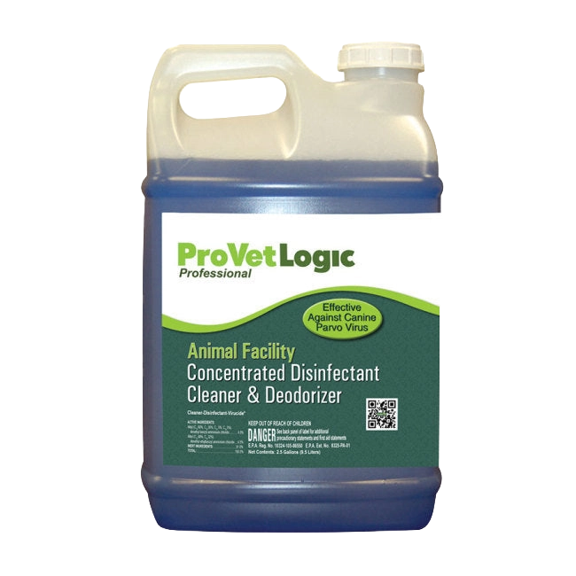 Animal Facility Disinfectant,"Blue liquid disinfectant jug with handle and screw cap"