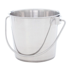 Stainless Steel Pails,"Stainless steel pail with wire handle"