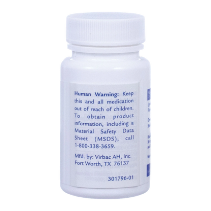 Virbantel® Flavored Chewables,"White plastic bottle with ribbed screw cap"