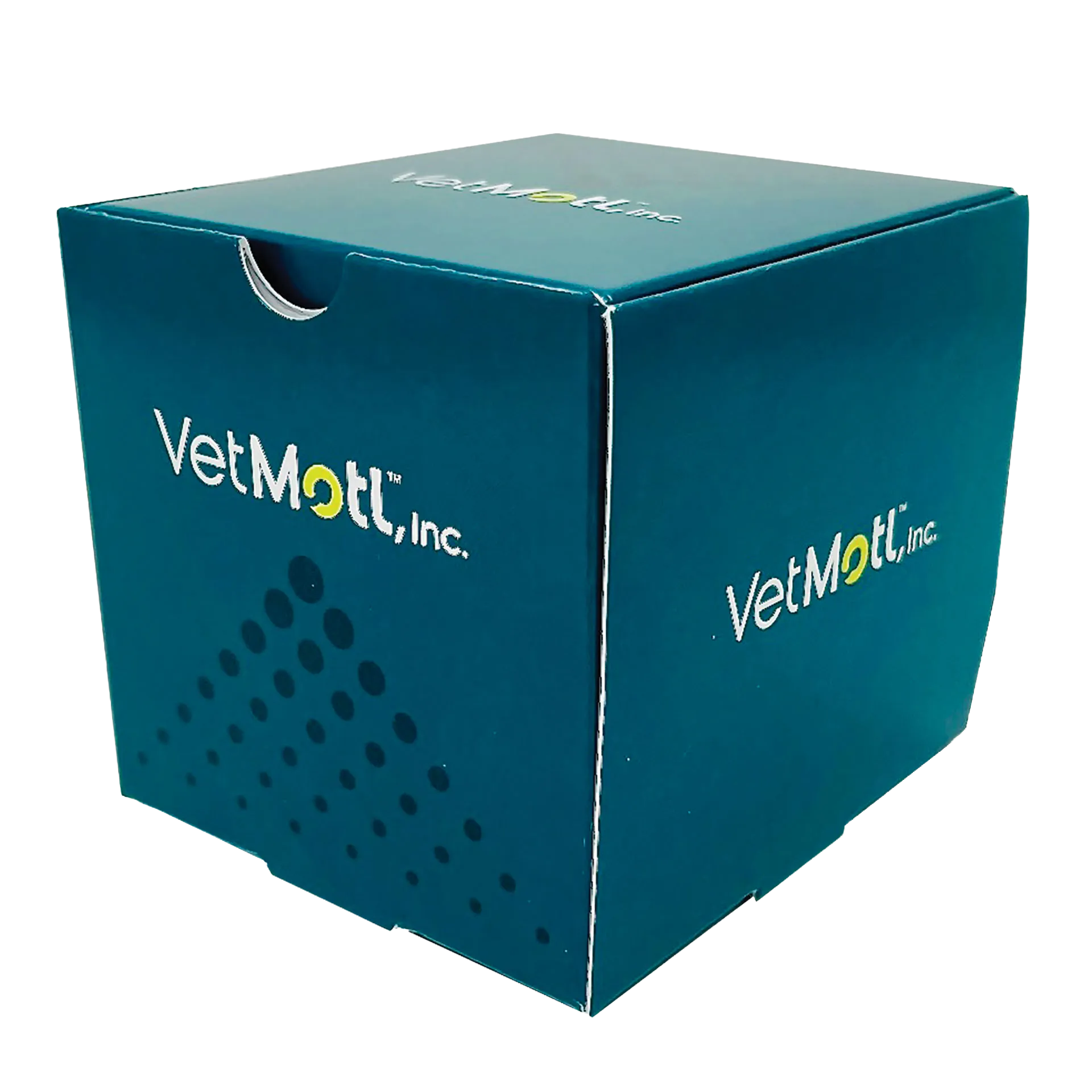 VetMotl Sperm Separation Device,"Teal product box with tuck-top lid"