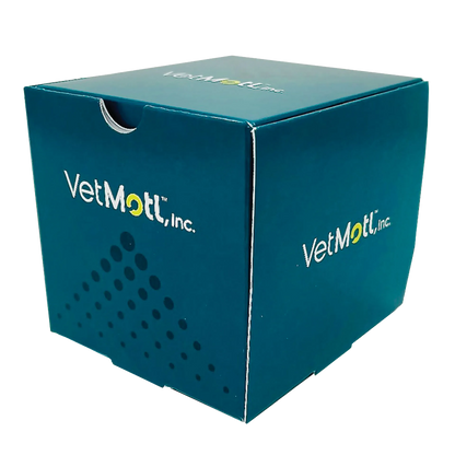 VetMotl Sperm Separation Device,"Teal product box with tuck-top lid"