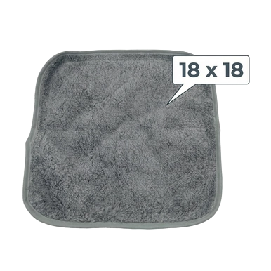 Puppywarmer Fleece Inserts,"Gray fleece insert pad with rounded corners"