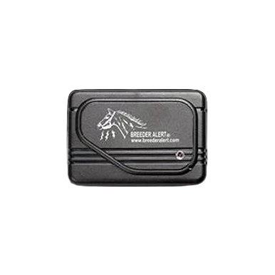 Breeders Alert Transmitter with Pouch,"Black rectangular transmitter in zip pouch"