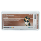 Nobivac® Puppy-DPv,"Plastic blister pack with box insert featuring puppy image"