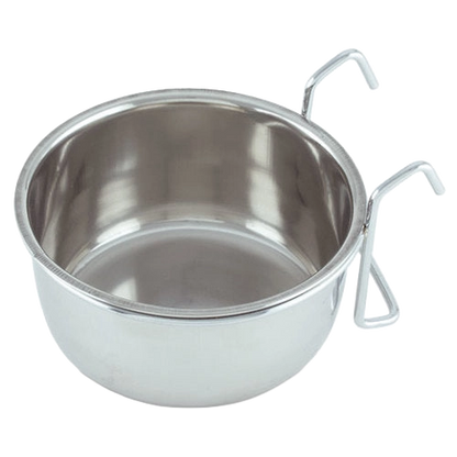 Coop Cups with Wire Hanger,"Metal cup with attached wire hanger hook"