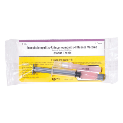 Fluvac Innovator® 5,"Pre-filled syringe with pink cap in clear pouch"