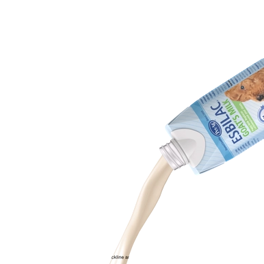 PetAg Goat's Milk Esbilac Puppy Milk Replacer Liquid for Puppies,"Opened carton pouring liquid"