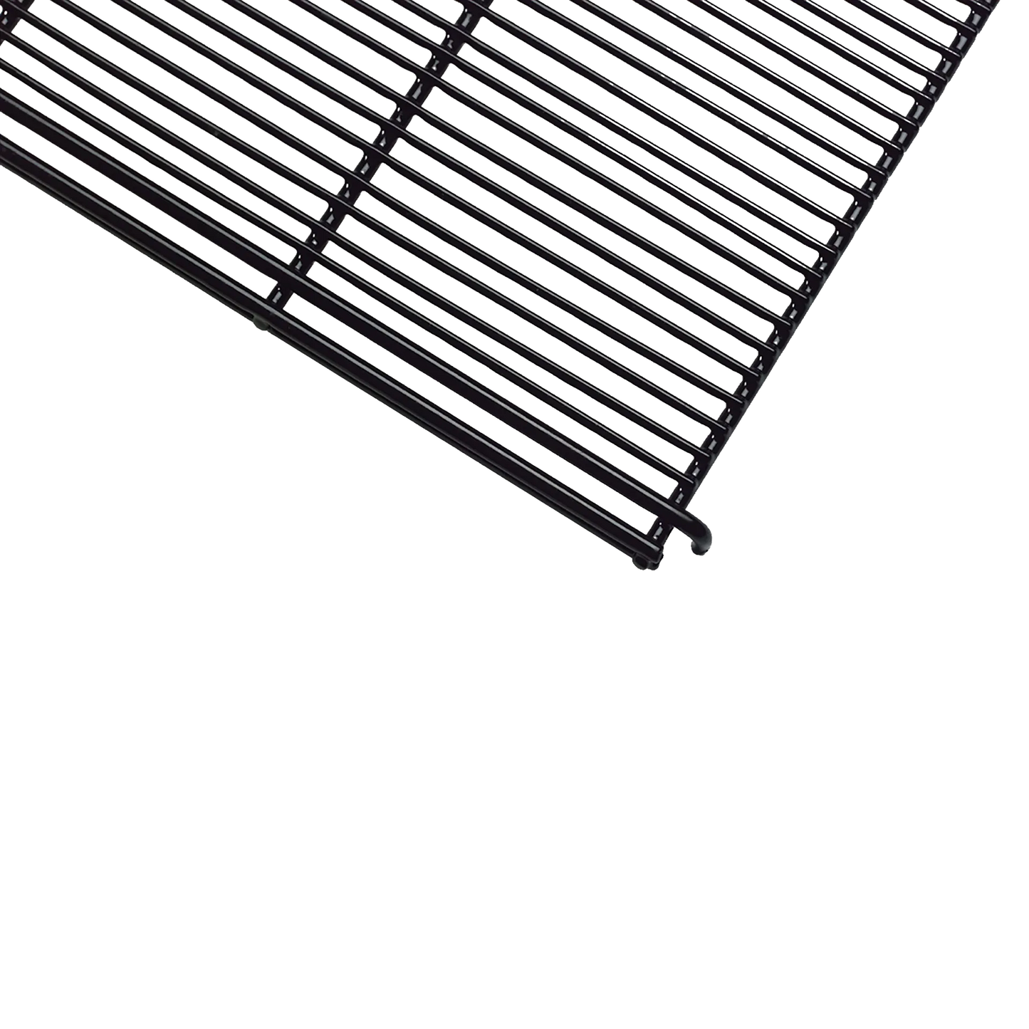 Midwest® Puppy Playpen,"Black wire floor grid panel corner detail"